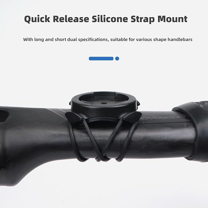 Bike Mount Adapter Compatible with Garmi n GPS Computers,Sport Action Cameras,Bike Lights,Quick Release Strap Mount for Road Mountain Bike MTB Bicycle