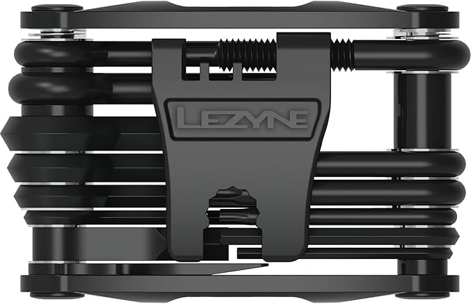LEZYNE RAP II Bicycle Multi-Tool 24, Anti-Corrosion Bits, Hex 2/2.5/3/4/5/6/8mm, T10/T25/T30, Phillips, Flathead, Chain Breaker, Compact Bike Tool