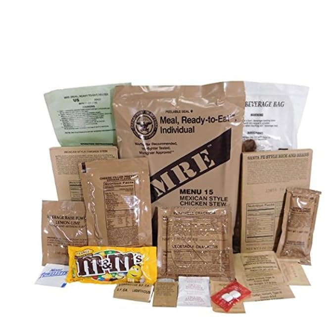 Wornick MRE Meals Ready to Eat, Emergency Food Supply, Survival Camping Outdoor 12 Pack Inspection 2025, 2026 or Better (1 Meal (Random), 1, Count)