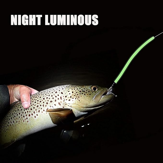 5M Fishing Luminous Tube Deep Sea Fishing Soft Plastic Fishing Angling Glow Tubing Tool Attract Fish Night Fishing Deep Drop Rigs