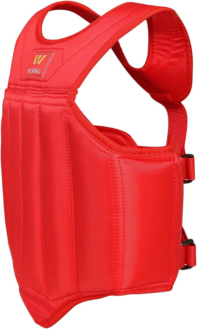 Wesing Martial Arts Muay Thai Boxing Chest Protector MMA Sanda Chest Guard