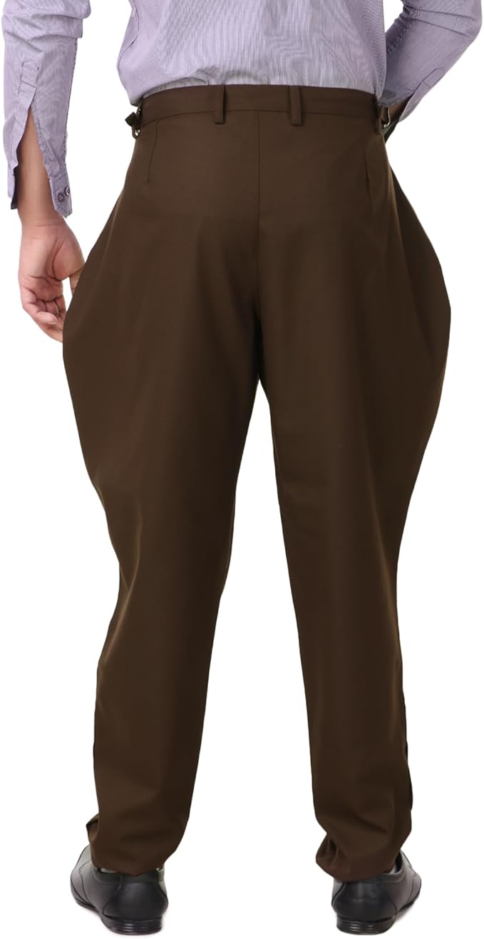 ThePirateDressing Steampunk Victorian Cosplay Costume Mens Archibald Jodhpur Pants Trousers