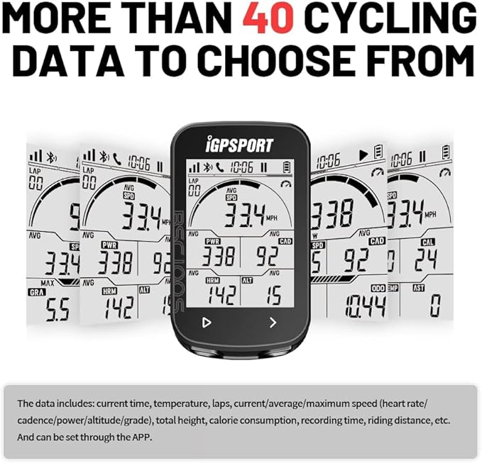Bike Computer Wireless GPS, Bike Speedometer with 2.6 Inch Huge Screen Auto Backlight,ANT Cycling Computer