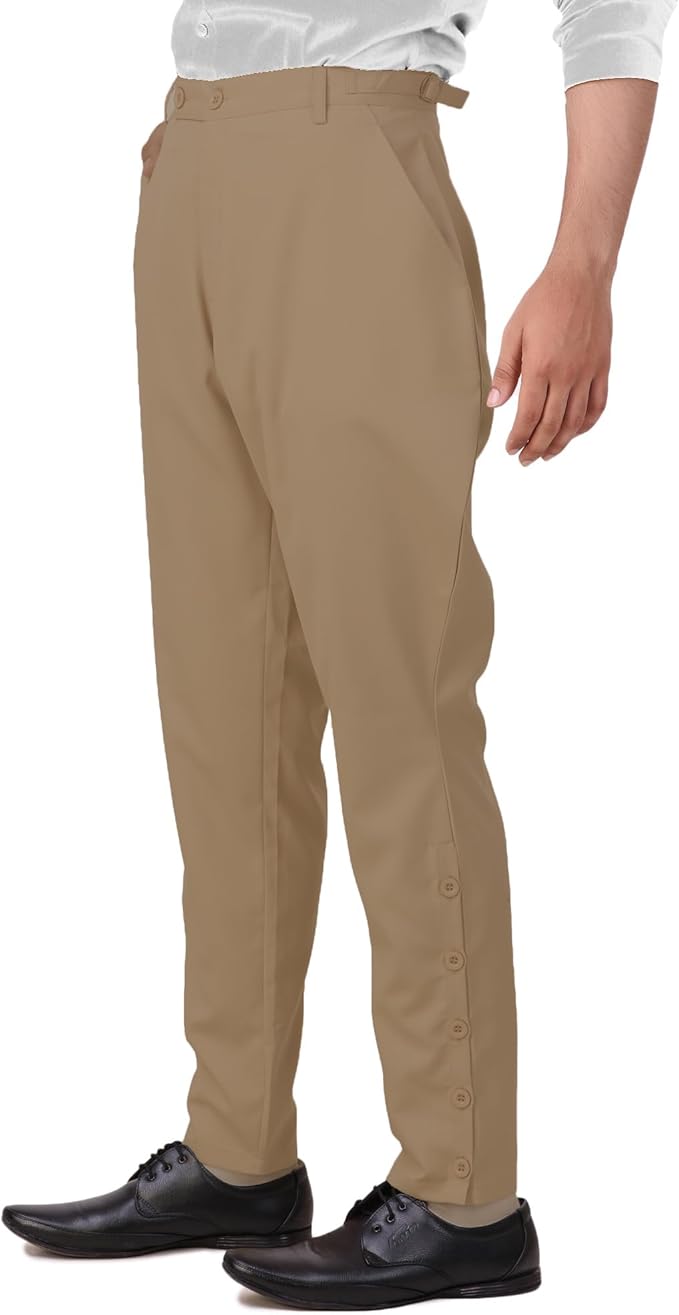 ThePirateDressing Steampunk Victorian Cosplay Costume Mens Archibald Jodhpur Pants Trousers