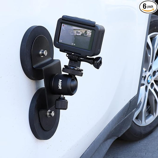 PellKing Magnet Camera Mount for GoPro 13/Insta360 X5/X4/X3,Heavy-Duty Metal Car Magnetic Camera Mount with 360 Degree Rotation Ball Head for Car,Compatible with GoPro Hero 13 12 11 Black 8/7/6/5,Etc