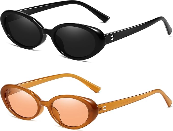 レディース メンズ レトロオーバルサングラス ファッション 小さめオーバルサングラス 90年代 ヴィンテージ シェード