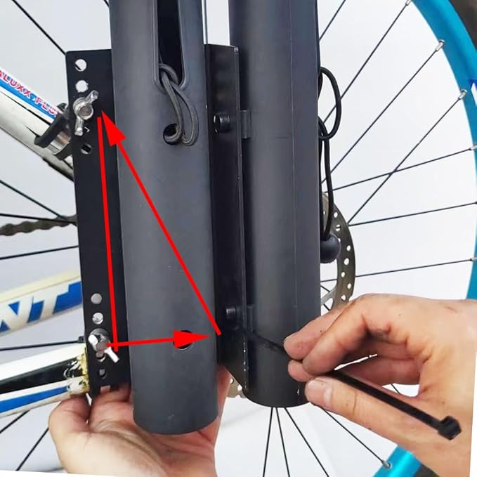 自転車釣り竿ホルダー、自転車に釣り竿を固定、自転車釣り竿ラックおよびキャリア
