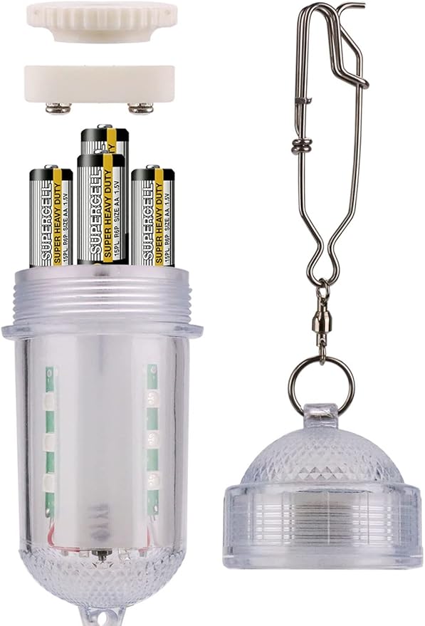 LED Deep Sea Fishing Lights Boat Dock Green Underwater Fishing Light Waterproof Fishing Light Attractive Light Bait Lure Lamp