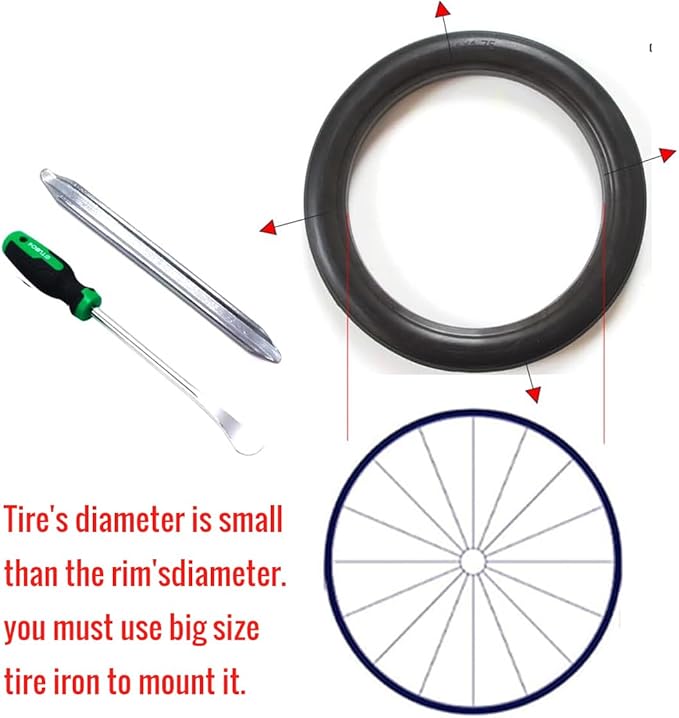 18 Inch Bicycle Solid Tire Anti Stab Tubeless Tyre Free of Inflation Bike Tire Kids' Bike Tire 18 X 1.75