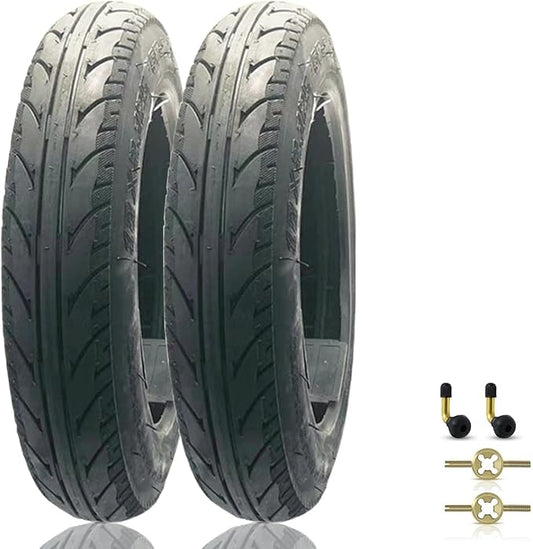 2 Pack 12 1/2 x2 1/4 Tubeless Tire, 12.5x2.25(57/62-203) Dirt Bike Tire - 12inch Tubeless Bike Tires, Strong Grip Replacement fits Children’s Bike Folding Bike Tricycle, 6PR.35-45PSI
