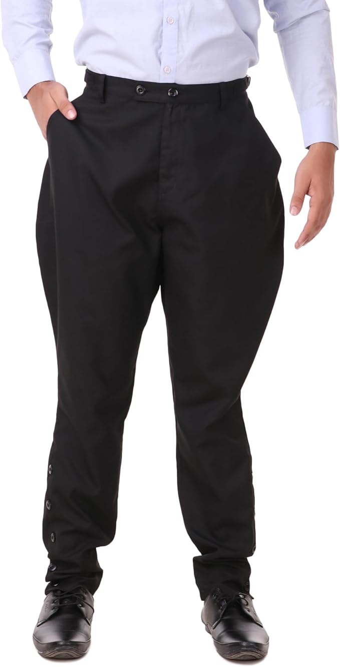 ThePirateDressing Steampunk Victorian Cosplay Costume Mens Archibald Jodhpur Pants Trousers