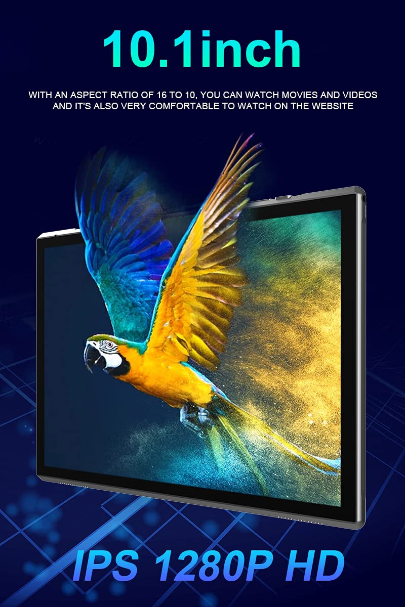 ZZB 10 inch Tablet Android 15 Tablet PC, 10.1" Android Tablets DDR4 8GB RAM 32GB ROM 2MP+8MP Dual Camera 5G WiFi-6 BT Support 1TB Expand 10 in IPS 6000mAh Battery Powerful Performance Tablets (Gray)