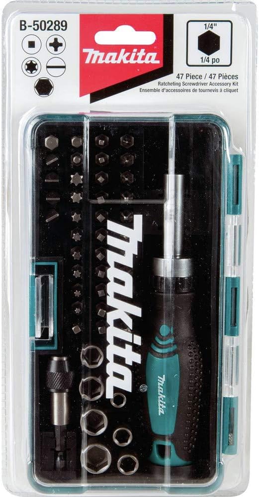 Makita B-50289 47 Pc. Ratchet and Bit Set