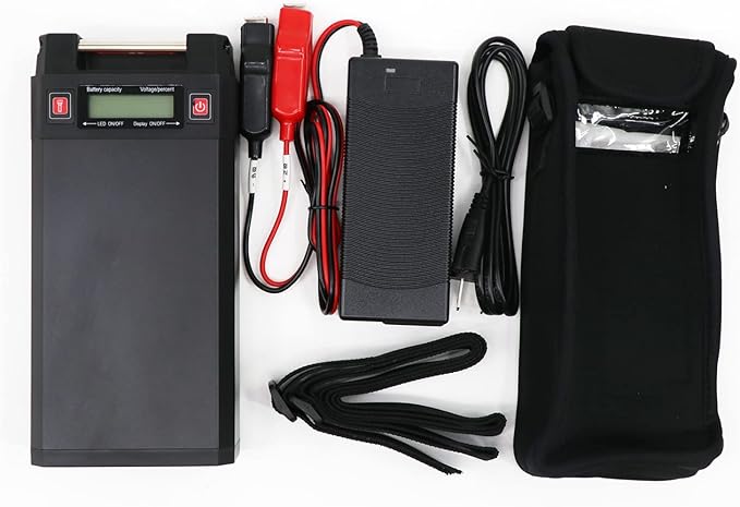 14.8V20000mAh Rechargeable Aluminum Alloy case Lithium Battery, Suitable for Ocean Fishing Boats and Electric reels. Compatible with Daiwa Shimano Electric Cord Reels.