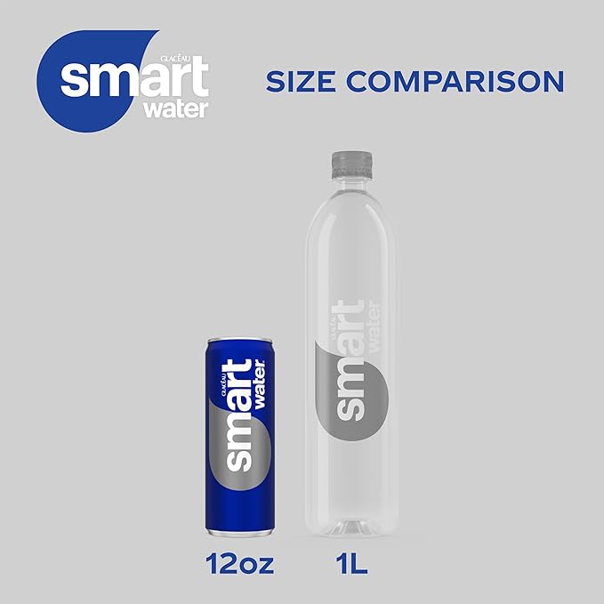 Smartwater Aluminum Can 12oz 8pk