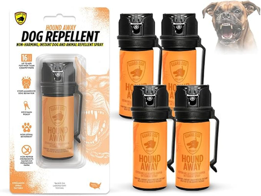 Citronella Dog Deterrent Spray, Dog Spray Self Defense, Training and Barking, Long-Range Dog Repellent, Portable Canister (0.5oz / 2oz)