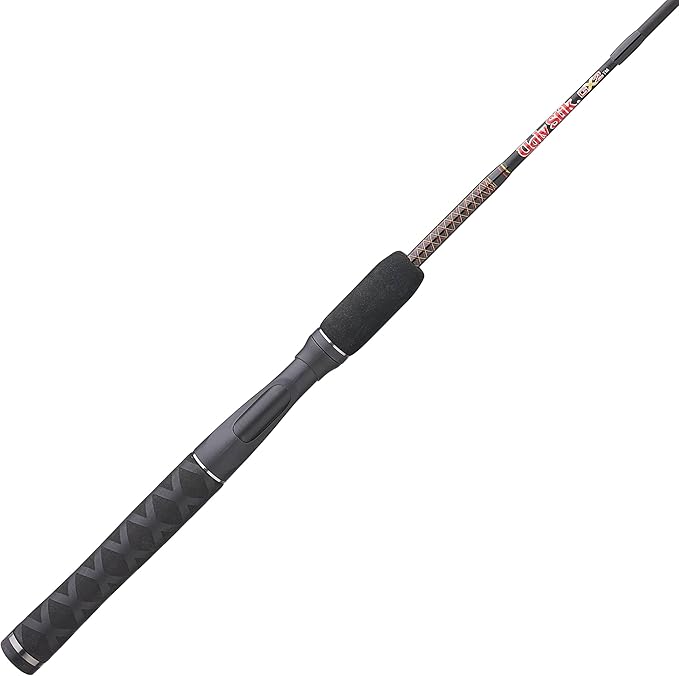 Ugly Stik 6’6” GX2 Spinning Rod, Three Piece Spinning Rod, 6-15lb Line Rating, Medium Rod Power, Moderate Fast Action, 1/8-5/8 oz. Lure Rating