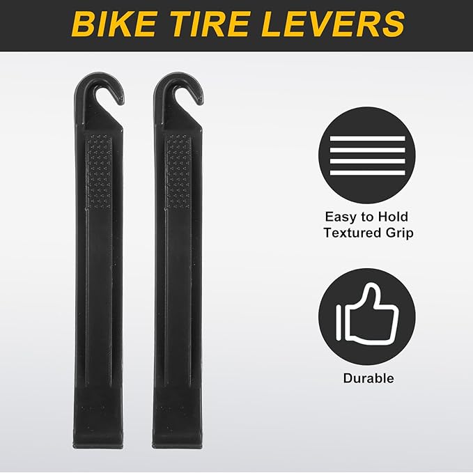 HARFINGTON Bicycle Tire Levers Ultra-Strong & Lightweight Tire Removal Tool Non-Slip Grip for Road Mountain