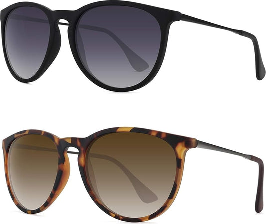 WOWSUN Retro Polarized Sunglasses Womens 2026 Trendy Round Classic Glasses