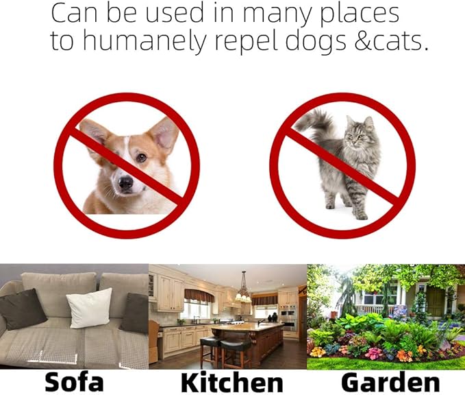 8 Pack Cat Repellent Outdoor/Indoor Scat Mat for Cats&Dogs, Keep Away Pest Plastic Mats with Spikes,16 x 13 Inches