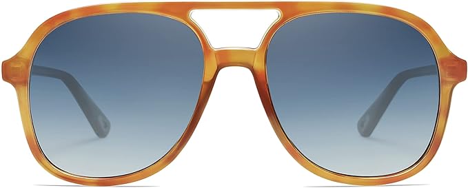 SOJOS Retro Polarized Aviator Sunglasses Womens Mens Classic 70s 80s Vintage Trendy Square Aviators SJ2174