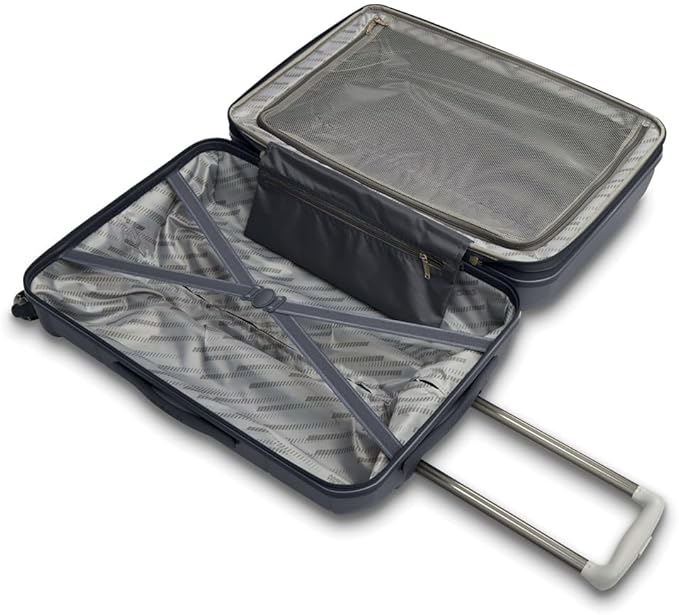American Tourister Stratum 2.0 拡張可能ハードサイド荷物 スピナーホイール付き、20インチ機内持ち込み、チャコール