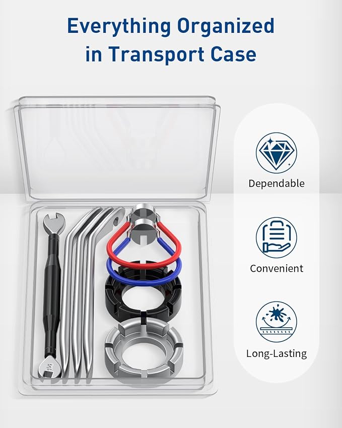 Pawfly Bike Spoke Wrench Tool Kit, Bicycle Rim Truing Repair Tools Set with Tire Levers, Professional Bike Wheel Rim Correct & Spoke Adjustment Repair Kit for Bicycles