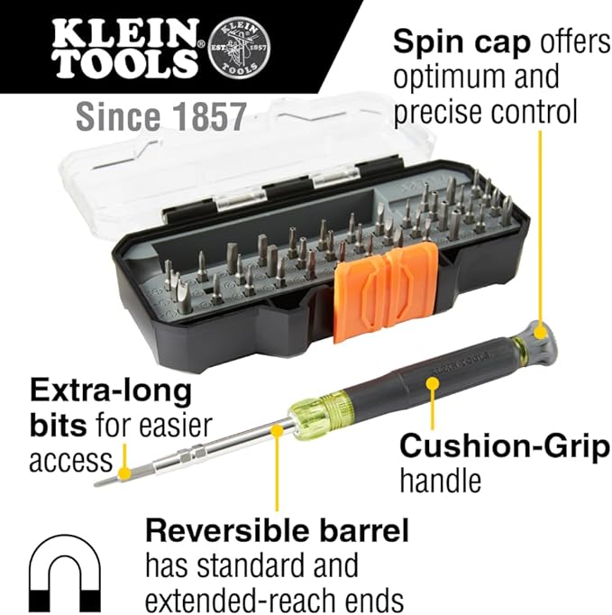 Klein Tools 80066 精密ドライバーキット マルチビットドライバーとオールインワン修理ツールキット Apple製品用39ビット、2点セット