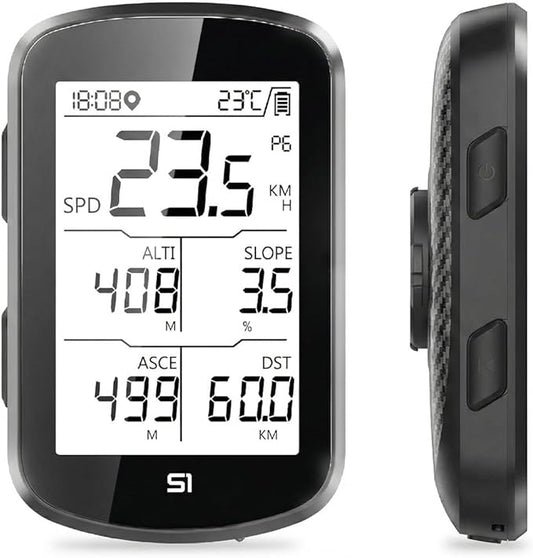 S1 Entry Level GPS Bike Computer Wireless, Laminated 2.8" Screen, Ultra Thin and Lightweight Bike Speedometer, IPX7 Waterproof