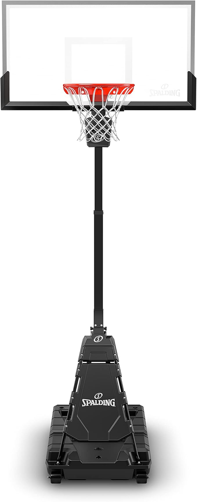 Spalding Momentous EZ Assembly Portable Adjustable Outdoor Basketball Hoop – Assembles in 30 Minutes or Less
