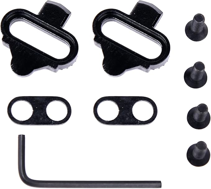 SPD Cleats - Bike Cleats Compatible with SPD Pedals, Bike Clips for Spinning Indoor Cycling and Mountain Biking, Durable Bicycle Cleat Set