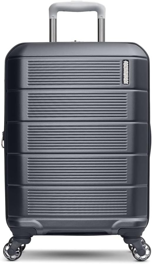 American Tourister Stratum 2.0 拡張可能ハードサイド荷物 スピナーホイール付き、20インチ機内持ち込み、チャコール
