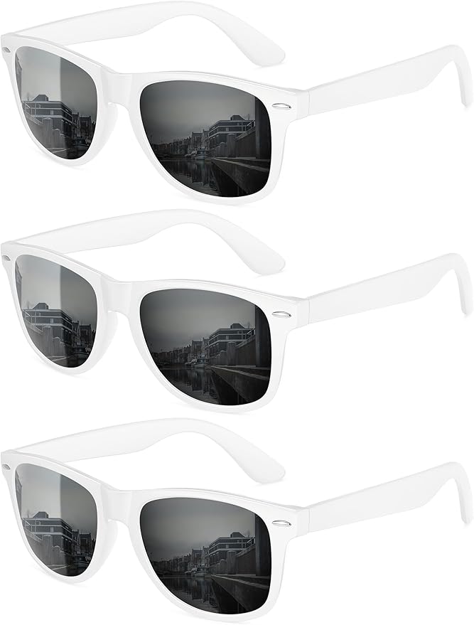 MEETSUN Polarized Sunglasses for Women Men Classic Retro Trendy Driving Sun Glasses UV400 Protection (3 Pack)