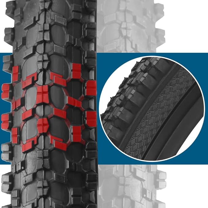 2 Pack Bike Tire 24 26 27.5 X 1.95 27.5 29 X 2.125 Inch Folding Replacement Bike Tire with Tire Levers Foldable Bead Wire Bicycle Tire for Mountain Bike