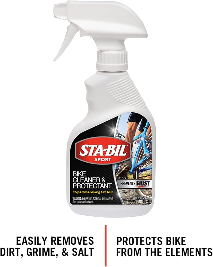 STA-BIL SPORT Bike Cleaner & Protectant – Cleans and Shines – Safe for All Bicycles – Superior UV Protection – Easy Application – 10oz (22504CSR)