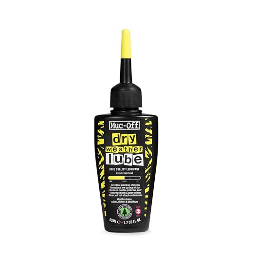 Muc-Off Dry Chain Lube, 50 Milliliters - Biodegradable Bike Chain Lubricant, Suitable for All Types of Bike - Formulated for Dry Weather Conditions