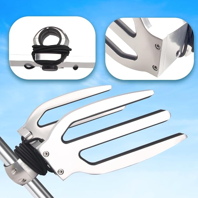 Wakeboard Tower Rack for Boat, Polished Aluminum Wakeboarding Tower Holder (M8303)