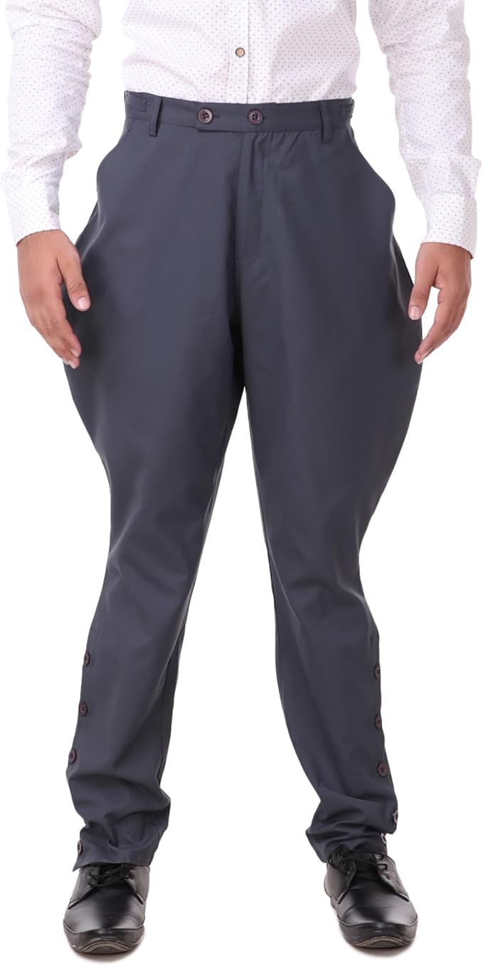 ThePirateDressing Steampunk Victorian Cosplay Costume Mens Archibald Jodhpur Pants Trousers