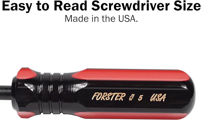 Forster Products 8-Piece Gunsmith Screwdriver Set, Hollow Ground Tips with Square Faces, Single Piece Construction, with a Durable Storage Pouch
