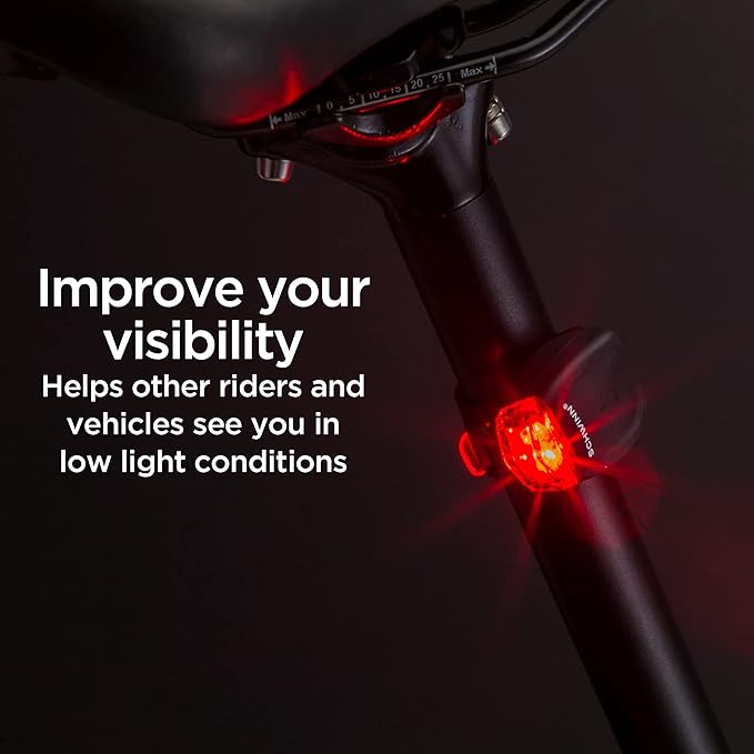 Schwinn Bicycle Light Set, Easy to Attach Headlight and Taillight with Steady and Flash Modes, Tool-Free Install, for City and Road Riding