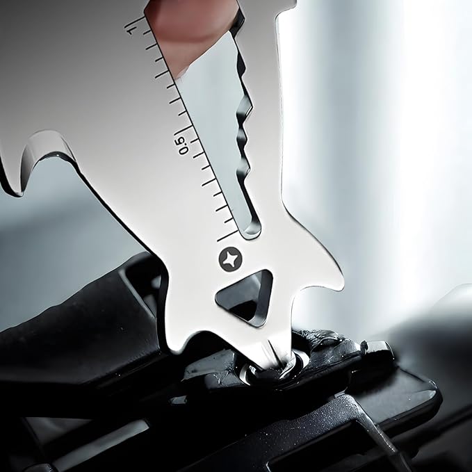 Father's Day Gifts for Dad from Daughter Son, Keychain Multi-tool 13 in 1 Pocket Gadgets Tools Bottle Opener Screwdriver, EDC Tool Key Ring Anniversary Birthday Gifts for Men Him (Shark)