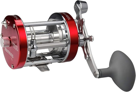 KastKing Rover Round Baitcasting Fishing Reel, Perfect Conventional Reel for Catfish, Salmon/Steelhead, Striper Bass and Inshore Saltwater Fishing Reel, Reinforced Metal Body