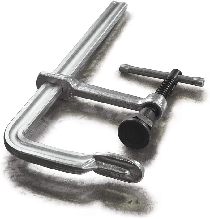 BESSEY SQ-12, 12 In., 2660 Nominal Clamping Force, All Steel clamp, Heavy duty pad