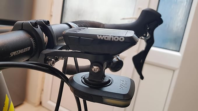 Bike Mount for Wahoo Elemnt Compatible with Multiple Wahoo Computers Out Front Handlebar Mount with Light Adapter for Wahoo Elemnt,Elemnt Bolt, Elemnt Mini,Elemnt Roam