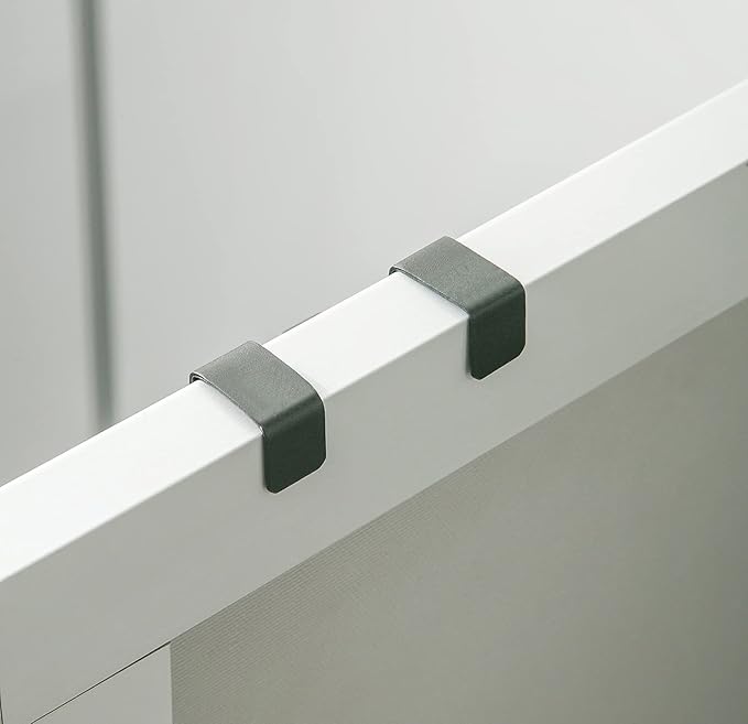 eywlwaar Over The Cabinet Door Single Hooks 10 Pack (10P-Black)