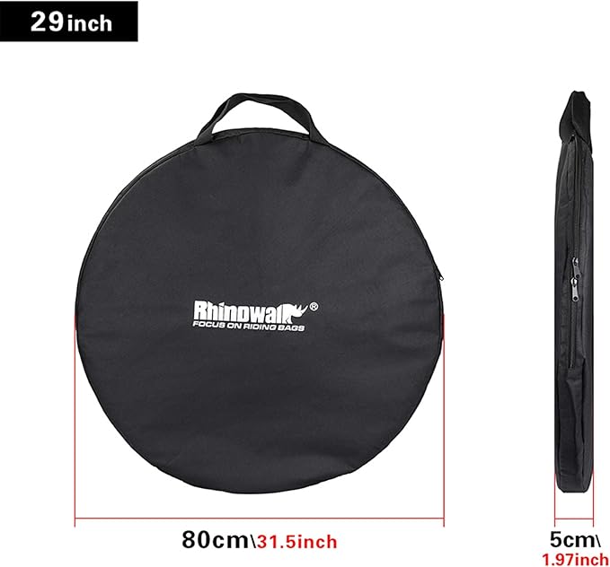 Rhinowalk Bike Wheel Bag Travel Case Soft Padded Bicycle Wheelset Carrying Bag for 26-29 inch Mountain Road Bike Wheels