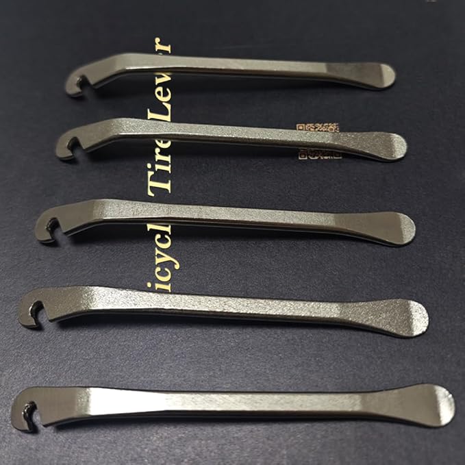 lofrcin Bike Tire Levers, Stainless Steel Tire Spoons to Repair Bike Tube, Iron Bicycle Tire Removal Changing Tool for Road or Mountain Bike Tires