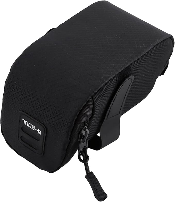 Milltrip Bike Saddle Bag, B Soul Super Light Bike Rear Saddle Cycling Seat Bag Tail Pouch Package Under seat Storage Bag (Black)