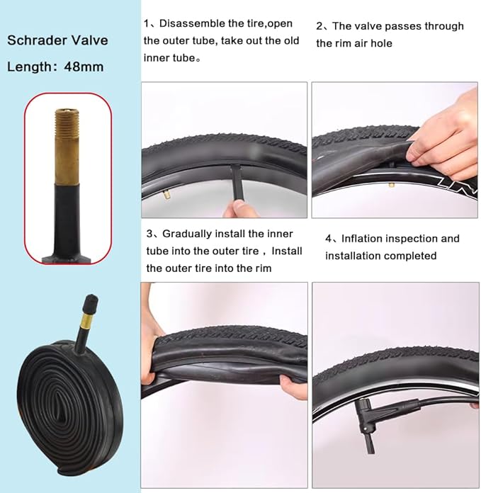 700x35C Bike Tire Foldable Replacement Tires with or Without Bike Tubes and Tire Levers for Road Bicycle