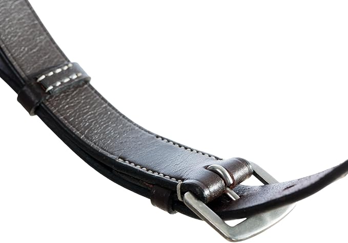 Equinavia Saga Adjustable Leather Running Martingale with Stainless Steel Hardware